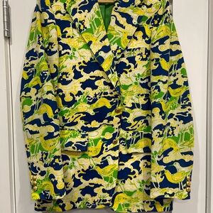 Lilly Pulitzer Mens Stuff 1970s ORIGINAL Piping Plover Print Blazer